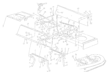 Deck Liftandhanger Assembly Diagram and Parts List for 13AM675G062 2001 Yard Machines Lawn Tractor